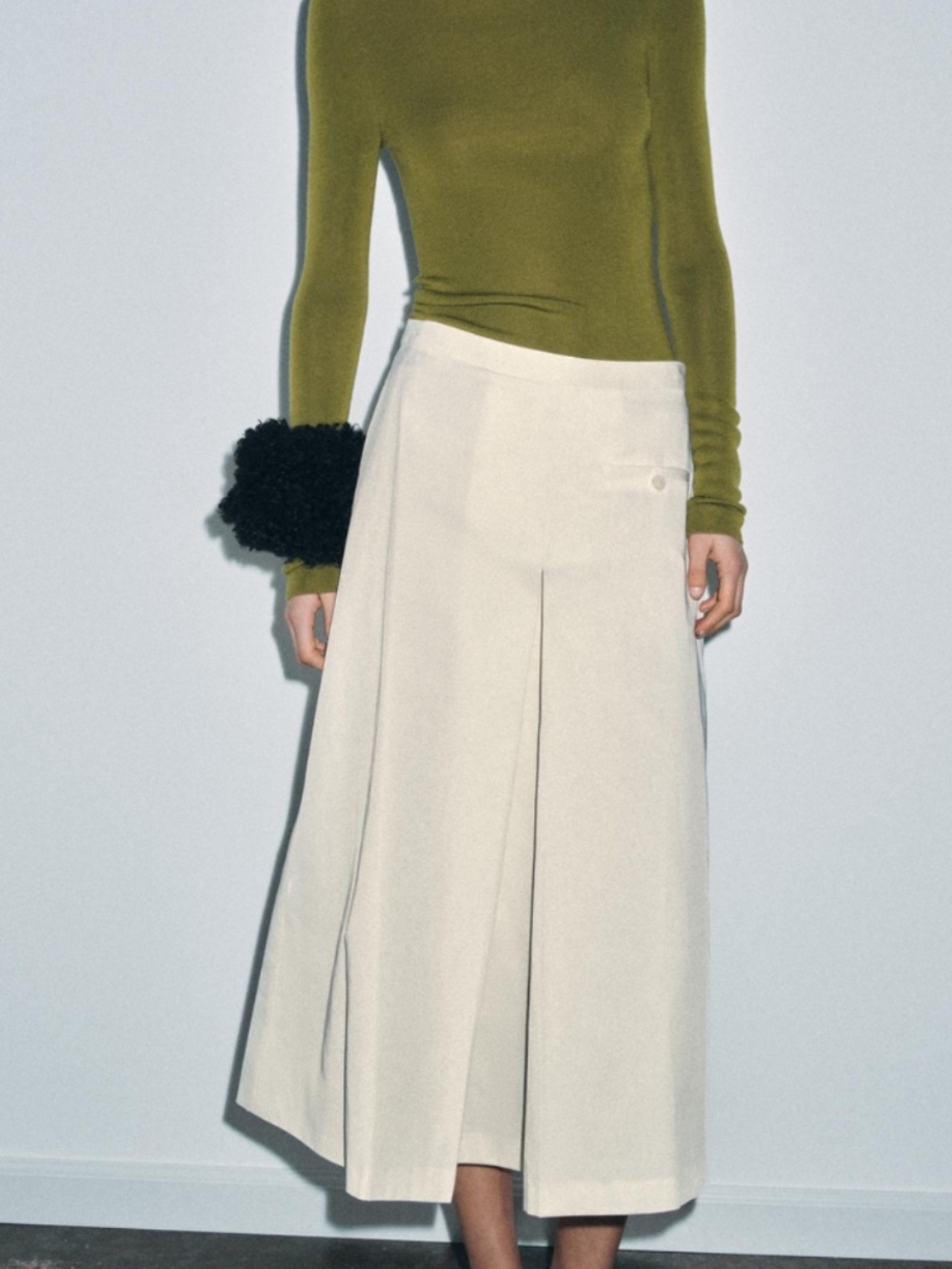 PLEATED CAPE SKIRT ZW COLLECTION